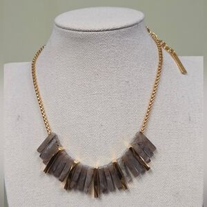 Vince Camuto Goldtone Acrylic Statement Necklace